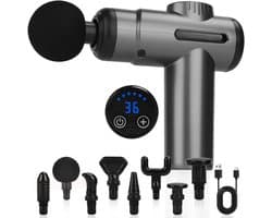 TopChoice® Massage Gun Draadloos - Spierontspanning - Apparaat - 99 Snelheden - Zwart