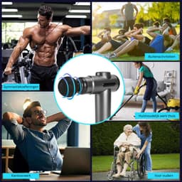 TopChoice® Massage Gun Draadloos - Spierontspanning - Apparaat - 99 Snelheden - Zwart — thumbnail 2