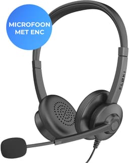Floki® Headset met Microfoon voor Computer – Ruisonderdrukking – Koptelefoon met draad - Hoofdtelefoon - 3.5mm - USB/USB-C — thumbnail 1