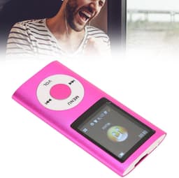 MP3 Speler - Bluetooth - Incl. 32GB SD Kaart - USB - Shuffle - Incl. Oordopjes - Voice recorder - Dictafoon - Draagbaar - Luidsprekers met verliesvrije geluidskwaliteit - Ideaal voor Sport, Kinderen en Volwassenen - Roze — thumbnail 3