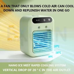 Auto Voertuig Airconditioner Huishoudelijke Ijs Mist Airconditioner Outdoor Auto Koeling Kleine Ventilator Slaapkamer RV Auto Gemonteerde Luchtkoeler — thumbnail 2