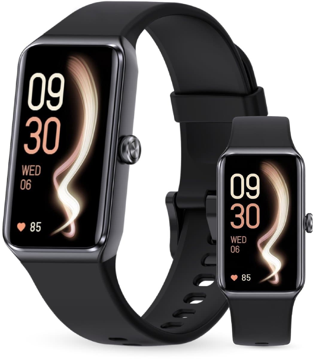 KIMO DIRECT Vela Activity Tracker - Stappenteller - Hartslagmeter - Sporthorloge - Smartwatch - Stappenteller Horloge - Zwart — afbeelding 1
