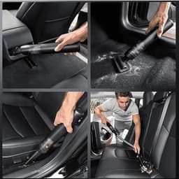 Handstofzuiger voor in de auto, afneembaar voor gemakkelijk transport, krachtige zuigkracht, borstelloze motor, twee instelbare snelheden, Type-C opladen, zwart. — thumbnail 2