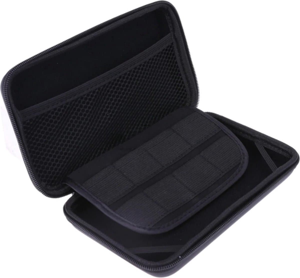 JustValue Case Geschikt voor Nintendo 3DS XL - Opberghoes - Waterdicht Hoesje - Consolehoes - Zwart — afbeelding 1