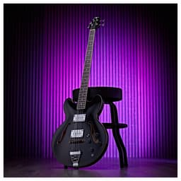San Francisco Semi-akoestische Basgitaar van Gear4music, Zwart — thumbnail 3