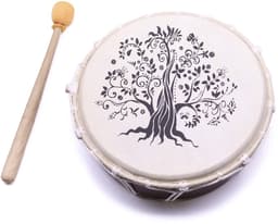 Handtrommel 25cm – Tree of Life Design, Handbeschilderde framedrum — thumbnail 1