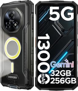 DOOGEE Fire 7 Pro 5G - Robuuste smartphone - 32GB RAM + 256GB ROM / 2TB(TF) - 13000mAh/33W - 6.6 Inth HD+IPS 90Hz - 13000mAh/33W - POC Intercom Functie - Dual Camping Lights - 64MP+20MP Nachtzicht - IP68 - Face ID - OTG - NFC - Zilver — thumbnail 1