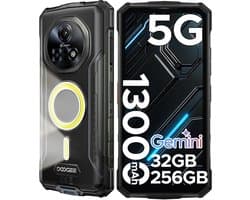 DOOGEE Fire 7 Pro 5G - Robuuste smartphone - 32GB RAM + 256GB ROM / 2TB(TF) - 13000mAh/33W - 6.6 Inth HD+IPS 90Hz - 13000mAh/33W - POC Intercom Functie - Dual Camping Lights - 64MP+20MP Nachtzicht - IP68 - Face ID - OTG - NFC - Zilver