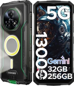 DOOGEE Fire 7 Pro 5G - Robuuste smartphone - 32GB RAM + 256GB ROM / 2TB(TF) - 13000mAh/33W - 6.6 Inth HD+IPS 90Hz - 13000mAh/33W - POC Intercom Functie - Dual Camping Lights - 64MP+20MP Nachtzicht - IP68 - Face ID - OTG - NFC - Groen — thumbnail 1
