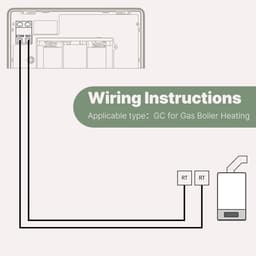 Draadloze thermostaat met touchscreen voor gasboiler - Smart verwarming met wekelijkse programmering — thumbnail 3