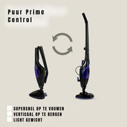 DYNA® Stoomreiniger vloer - Stoomreiniger - Stoomreinigers - Zwart - ‎28cm x 21cm x 115cm — thumbnail 3