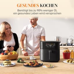 Grote heteluchtfriteuse 8L met 8 programma's en 1700W - Gezond Frituren — thumbnail 4