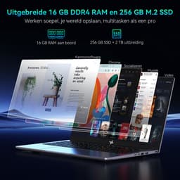 Blackview Hibook 6 Laptop + SCM6 14" Draagbare Monitor Set, 16GB+256GB, FHD IPS Scherm, Dual-band WiFi, Kantoor & Studie Set (incl. Laptop tas, Muis, etc., Grijs) — thumbnail 3