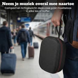 Somstyle Opberghoes Geschikt Voor JBL LIVE 770NC, LIVE 650BTNC, LIVE 460NC, E65(BT) & TUNE 770 NC - Case Voor Koptelefoon - Zwart — thumbnail 3