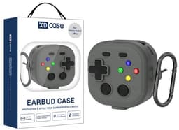XDcase - hoesje geschikt voor Samsung Galaxy Buds4 / 4 pro soft case cover - grijs - TPU hoesje Beschermhoes - Samsung Galaxy Buds 4 / 4 Pro Cover - Buds4 hoesje - Retro Game Console Design — thumbnail 1
