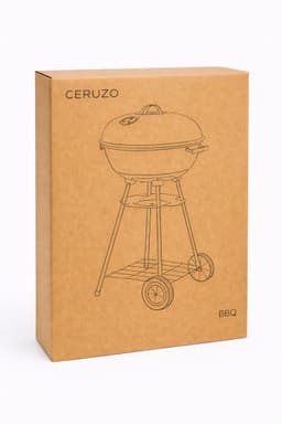 Ceruzo Houtskoolbarbecue op Wielen - Ø 46cm -H84 cm — thumbnail 5