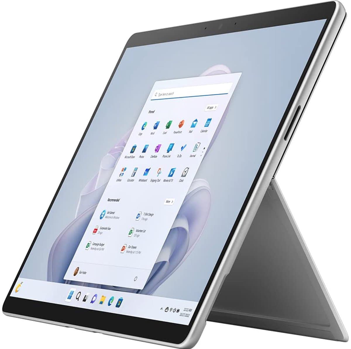 Surface Pro 9 (128GB SSD | 8GB RAM | i5-1245U | Platinum) — afbeelding 1