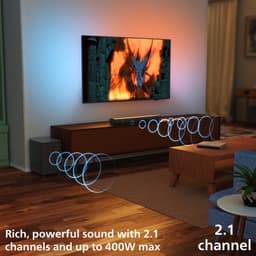 Philips Tab6100 400w Soundbar Zilver One Size / EU Plug 220V — thumbnail 4