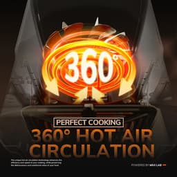 Studio Lyma Airfryer - Hetelucht friteuse - 5 liter - Met stoomfunctie - Ontdooistand - Kijkvenster - 80ºC tot 200ºC - PFAS vrij — thumbnail 2