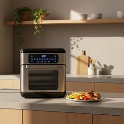 Inventum GF1200HLD Airfryer Oven XXL - 12L - 8 programma's - 80-200 °C - Tot 6 personen - Zwart/RVS - WK — thumbnail 2