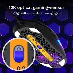 Glorious Gaming Model O Eternal - Bedrade Gaming Muis - 12K DPI - Ultralicht 55 g - Optisch - RGB - Zwart — thumbnail 4