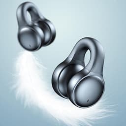 Draadloze Open Ear Koptelefoon - Ultralange Batterijduur voor Buitensport - Comfortabel voor Kleine Oren en met Bril - Sport Oorhangers - Zwart — thumbnail 3