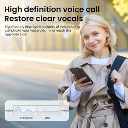 Open Ear Oordopjes - Draadloze Bluetooth 5.4 Sport Oordopjes - Met Digitale Display en 50Uur Speeltijd - Voor Fietsen en Hardlopen - Sportoordopjes - Roze — thumbnail 4