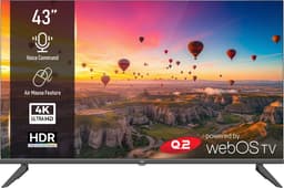 Q.2 | 43 inch TV | 4K UHD 3840x2160 | Smart TV | HDR | Randloos ontwerp | WiFi, Bluetooth | WebOS — thumbnail 1