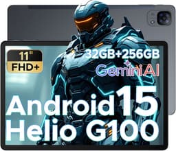 Doogee Tab E3 -Tablet-Android 15- 11 inch 90Hz FHD+ - 4G LTE-Gemini AI-32GB ROM+256GB ROM（2TB TF）-Helio G100-8800mAh/18W-Dubbele luidsprekers-Face ID-5G Wi-Fi-A GPS-GPS-Grijs — thumbnail 1