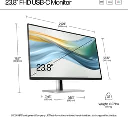 HP Series 5 Pro Serie 5 Pro 23,8 inch FHD USB-C-monitor - 524pu — thumbnail 5