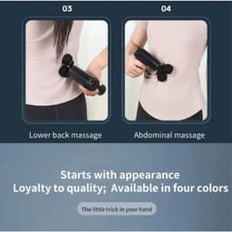 Massagepistool met dubbele kop - USB-oplaadbaar, 6 standen, ABS-materiaal, geschikt voor fitness en buitengebruik, perfect cadeau voor mannen en vrouwen - ideaal voor Kerstmis en Thanksgiving — thumbnail 2