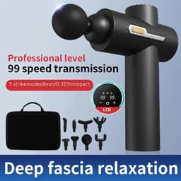 Spiermassageapparaat met 8 massagekoppen, 99 intensiteitsstanden, LED-display, oplaadbare lithiumbatterij, USB-oplaadfunctie en opbergtas — thumbnail 4
