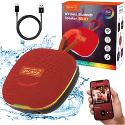Zenwire Vibe BS–07 - Mini draagbare luidspreker - Bluetooth 5.3 - 13 W - FM-radio - USB/TF-speler - Microfoon - Compacte behuizing - 1000 mAh - TWS - USB-C - Micro SD-kaartlezer - RGB-achtergrondverlichting — thumbnail 1