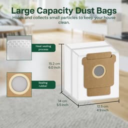16 Vervangingsonderdelen voor iRobot Roomba Plus 505&405 Combo van MMOBIEL - Voor Roomba Vervangingsonderdelen – 1 Hoofdborstel, 3 Filters, 4 Zijborstels, 4 Stofzakken, 4 Dweilpads — thumbnail 2