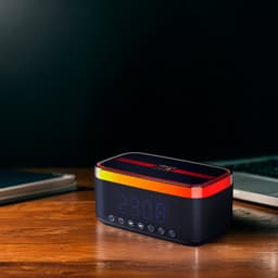 Oracle Red Bull Racing Wekkerradio - Digitale Wekker met draadloos opladen - Bluetooth Speaker - Oplaadbaar - Multi Color LED Verlichting - 30W Max Vermogen - TWS — thumbnail 4