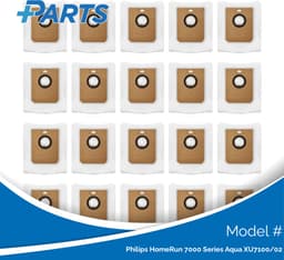 Philips HomeRun 7000 Series Aqua XU7100/02 Stofzakken (20 Stuks, Plus.Parts® alternatief voor XV1472/00) — thumbnail 1