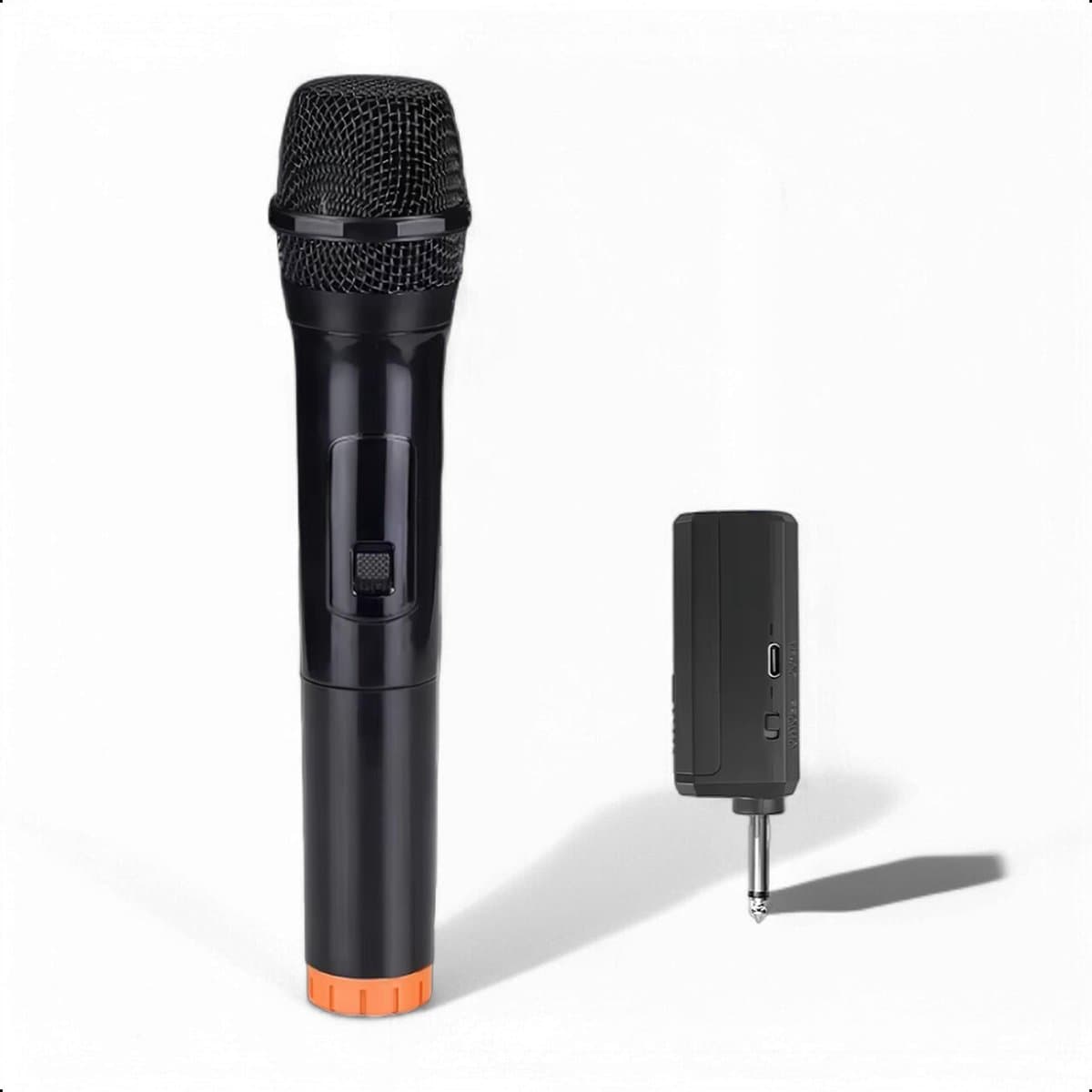 Tech Essentials Draadloze Microfoon - USB-C Ontvanger - Karaoke - ASMR - Studio - Geschikt Voor Partybox - 3.5-6.3mm Jack — afbeelding 1