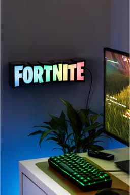Fortnite logo lamp – RGB LED licht met afstandsbediening – Paladone — thumbnail 3