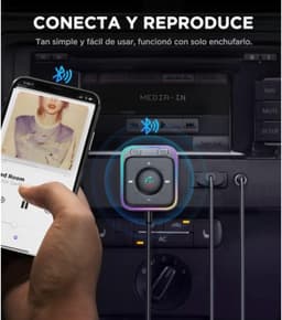 Aux Bluetooth Adapter voor Auto met Handsfree Systeem, HiFi Stereo Audio, USB Bluetooth 5.3 Ontvanger voor Auto Speakers en Versterkers, Plug & Play — thumbnail 4