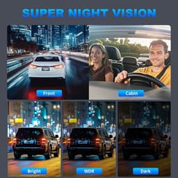 4-kanaals rijrecorder 1080P HD rijrecorder G-sensor voor- en achtercamera WIFI — thumbnail 4