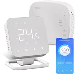 Nince Slimme Thermostaat - Wifi & Draadloos - Voor CV, Vloerverwarming & Radiatoren - Met App & Dagprogramma - Wit — thumbnail 1