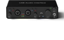 Delmark USB Audio-interface - 2e Generatie - 2i2 - 24bit - 192kHz - 2 ingangen - Zwart — thumbnail 2