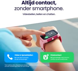 Qlokkie Kiddo Slim 2 Roze – GPS horloge kind – Smartwatch kinderen – GPS tracker kind met nauwkeurige locatiebepaling – GPS horloge met simkaart – Videobellen – SOS functie – Stel veilige zones in – Waterdicht IP68 — thumbnail 4