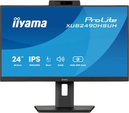 iiyama ProLite XUB2490HSUH-B2 - 24 inch - Full HD - IPS - USB-Hub (3x) - Verstelbaar - Windows Hello Cam — thumbnail 5