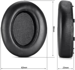Vervangende Oorkussens voor Sony WH-XB910N – Memory Foam & PU Leer – Comfortabele Noise Cancelling Earpads – Zwart — thumbnail 2