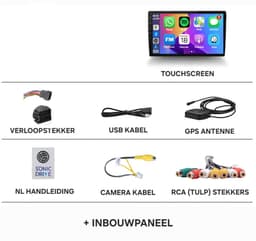 Autoradio 2/32GB met wireless Carplay en Android auto | Geschikt voor Ford Ka 2007-2016 | Radio scherm met Navigatie | 2007 2008 2009 2010 2011 2012 2013 2014 2015 2016 | Titanium — thumbnail 3
