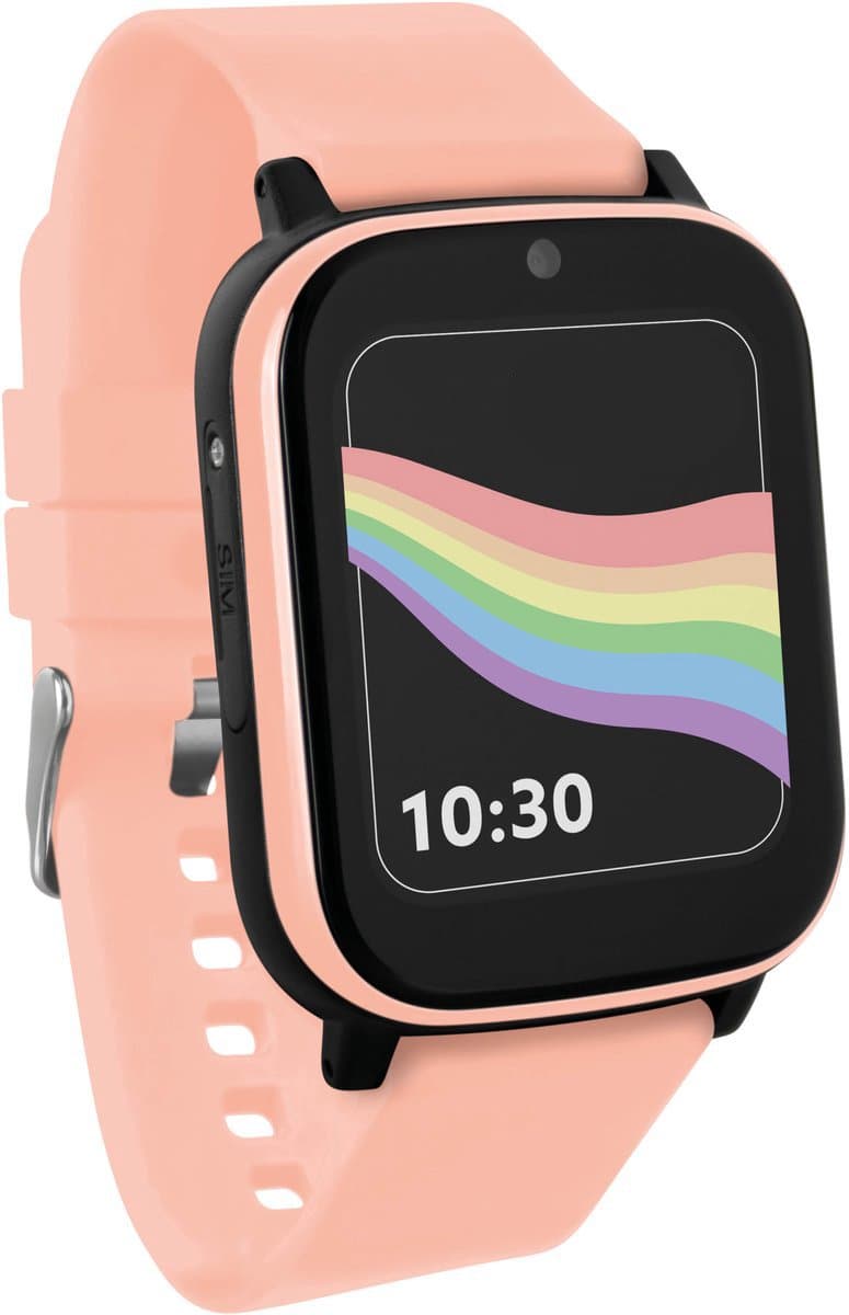 One2track Connect NEXT roze | GPS horloge voor kinderen | Bekijk de locatie van je kind. Stel veilige zones in. En videobellen met de leukste smartwatch voor kinderen — afbeelding 1