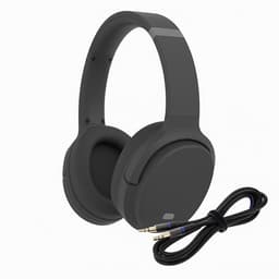 Denver - 2 in 1 - Bluetooth Draadloze & Bedraad Koptelefoon - Inclusief AUX Kabel - Active Noise Canceling - Draadloos of met draad - Handsfree Bellen - Zwart — thumbnail 1