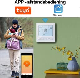 WiFi Smart thermostaat voor elektrische vloerverwarming - 16A - programmeerbaar - Compatibel met Alexa - Tuya Spraak en APP bediening - WLAN — thumbnail 4