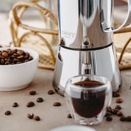 Camry CR 4425 RVS Moka Pot – 6 Kops Espresso Percolator – Geschikt voor Inductie, Gas, Keramisch & Halogeen – 350ml – Veiligheidsventiel – Koffiepot — thumbnail 3